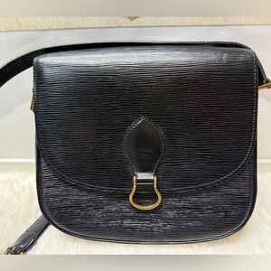LOUIS VUITTON-9001VI Black Epi Leather Saint Cloud Crossbody